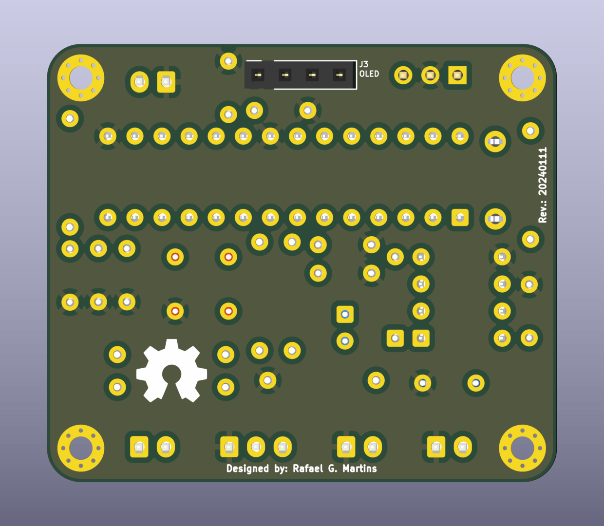 db-synth PCB, bottom
