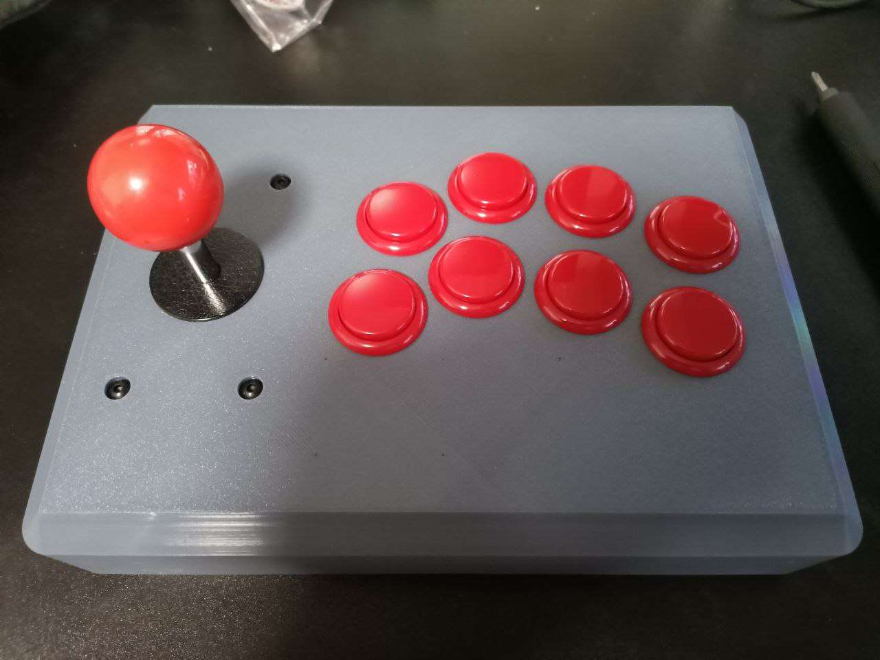 fightstick, assembled