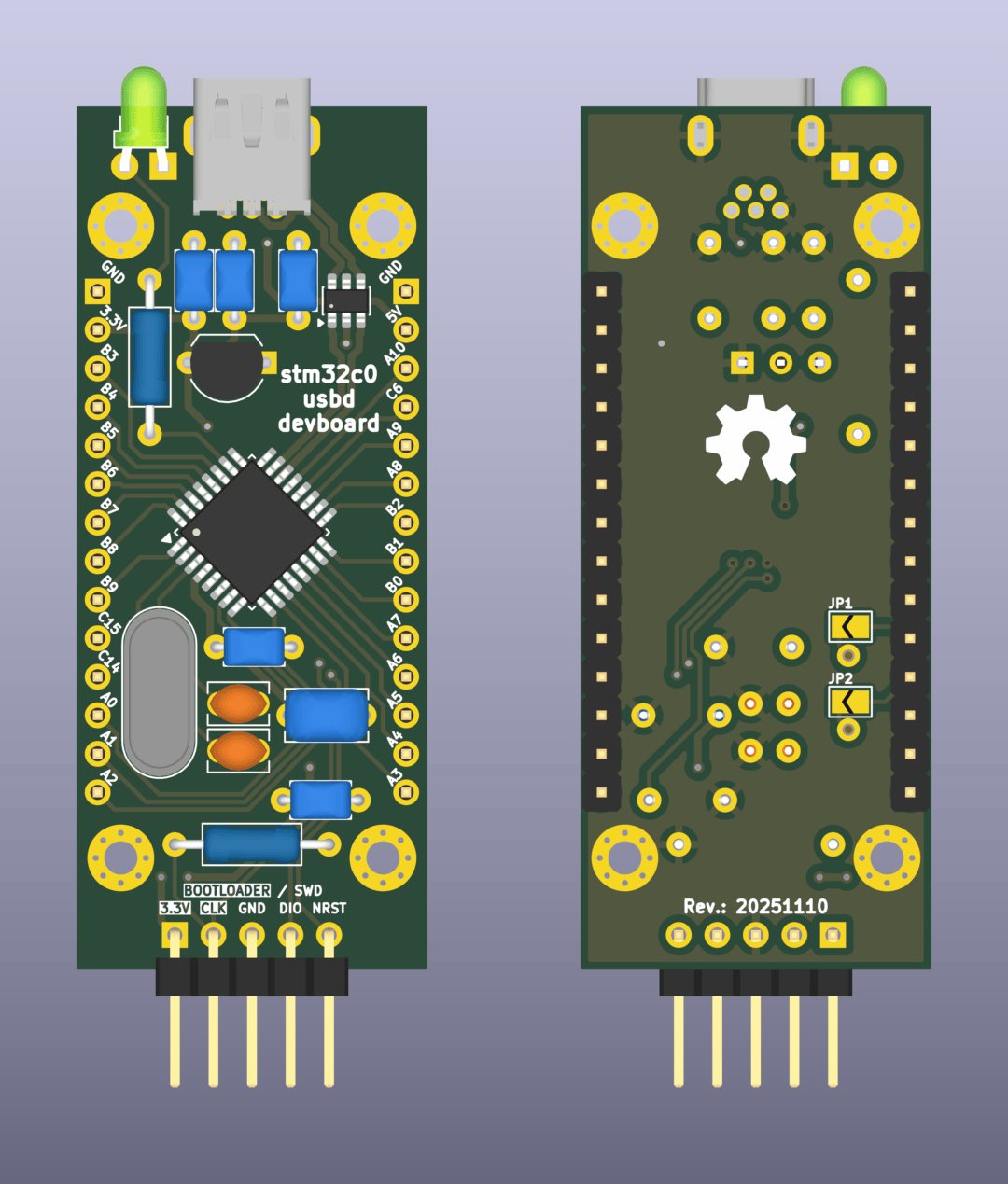 STM32C0 USB Development Board